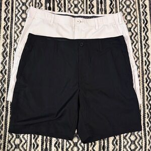 2 pairs of BCG golf shorts one black pair and one white pair